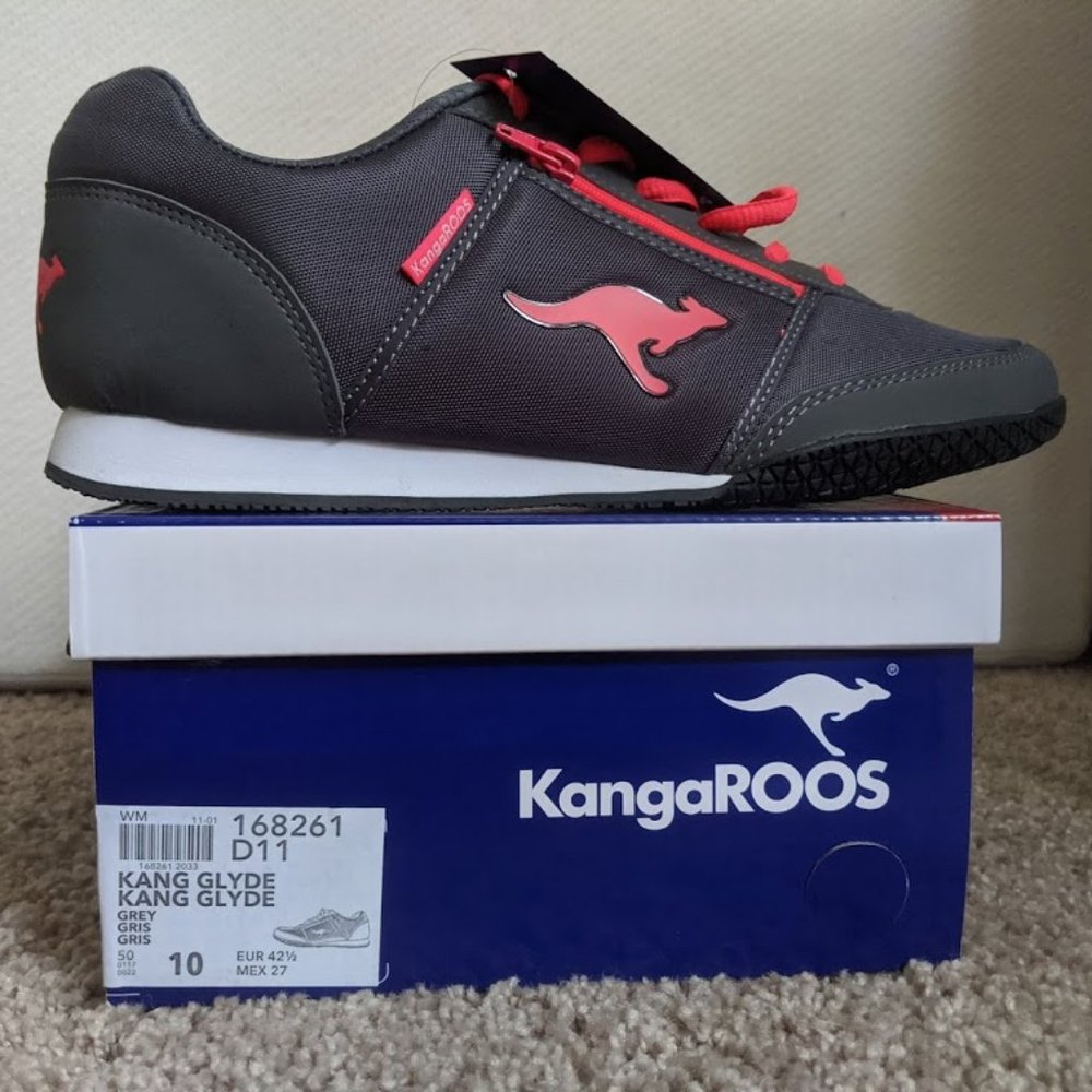 NIB Y2K kangaROOS Women's Gray & Pink Sneakers Size 10